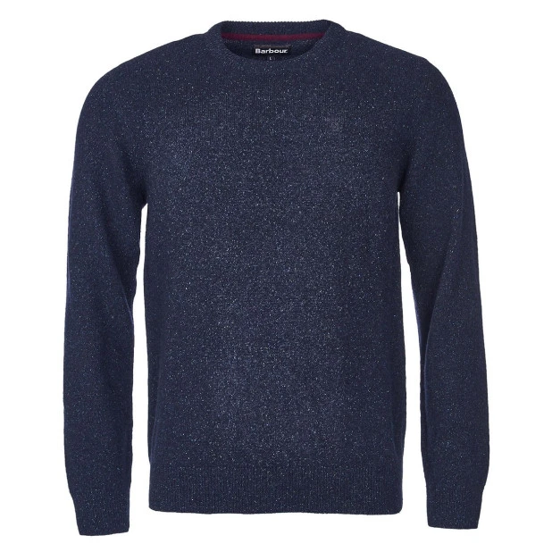 Barbour Knit Tisbury  | Navy Spikkel | www.pietkoopmans.nl