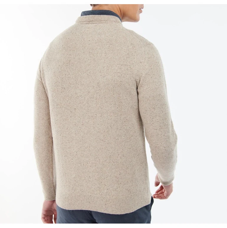 Barbour Knit Tisbury  | Beige Spikkel | www.pietkoopmans.nl