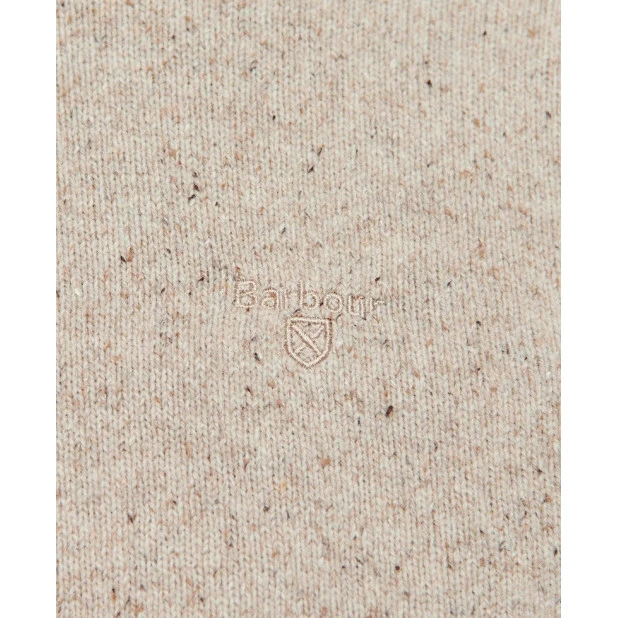 Barbour Knit Tisbury  | Beige Spikkel | www.pietkoopmans.nl