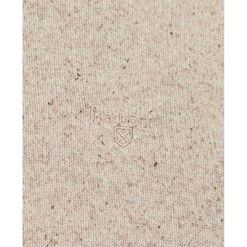 Barbour Knit Tisbury  | Beige Spikkel | www.pietkoopmans.nl