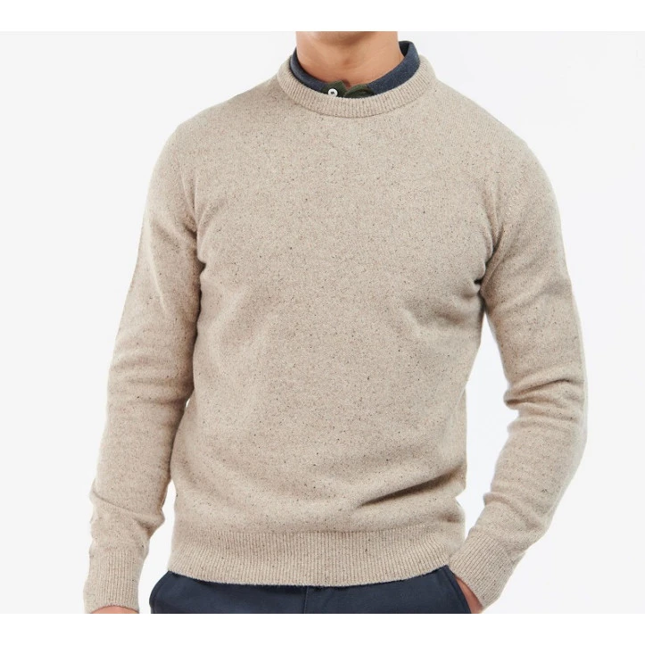 Barbour Knit Tisbury  | Beige Spikkel | www.pietkoopmans.nl