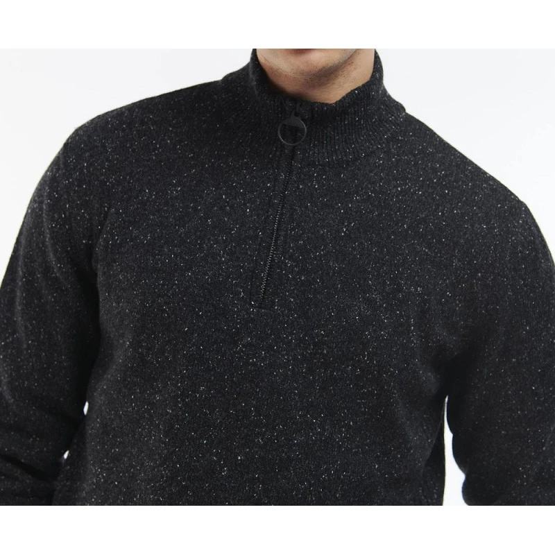 Barbour Half Zip Tisbury | Antraciet | www.pietkoopmans.nl