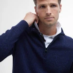 Barbour Half Zip Tisbury | Marine | www.pietkoopmans.nl