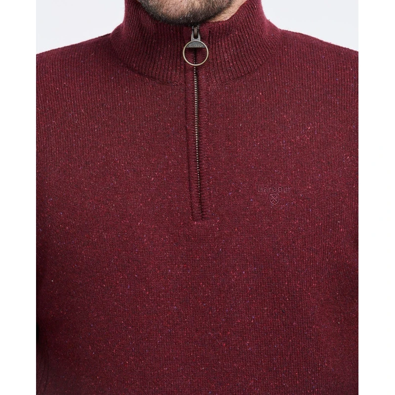 Barbour Half Zip Tisbury | Bordeaux | www.pietkoopmans.nl