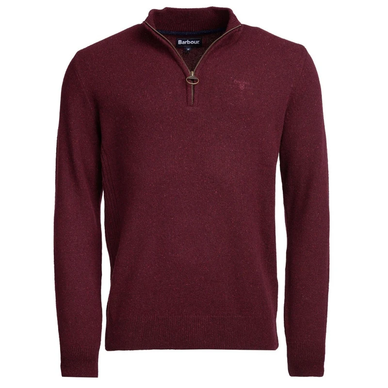 Barbour Half Zip Tisbury | Bordeaux | www.pietkoopmans.nl