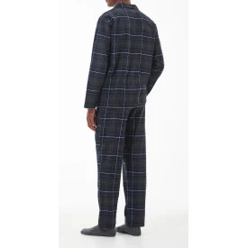 Barbour Flanel Pyjama | Black Slate Tartan