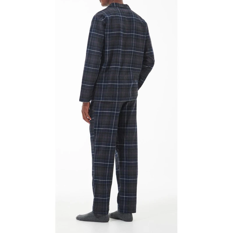 Barbour Flanel Pyjama | Black Slate Tartan | www.pietkoopmans.nl