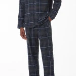 Barbour Flanel Pyjama | Black Slate Tartan | www.pietkoopmans.nl