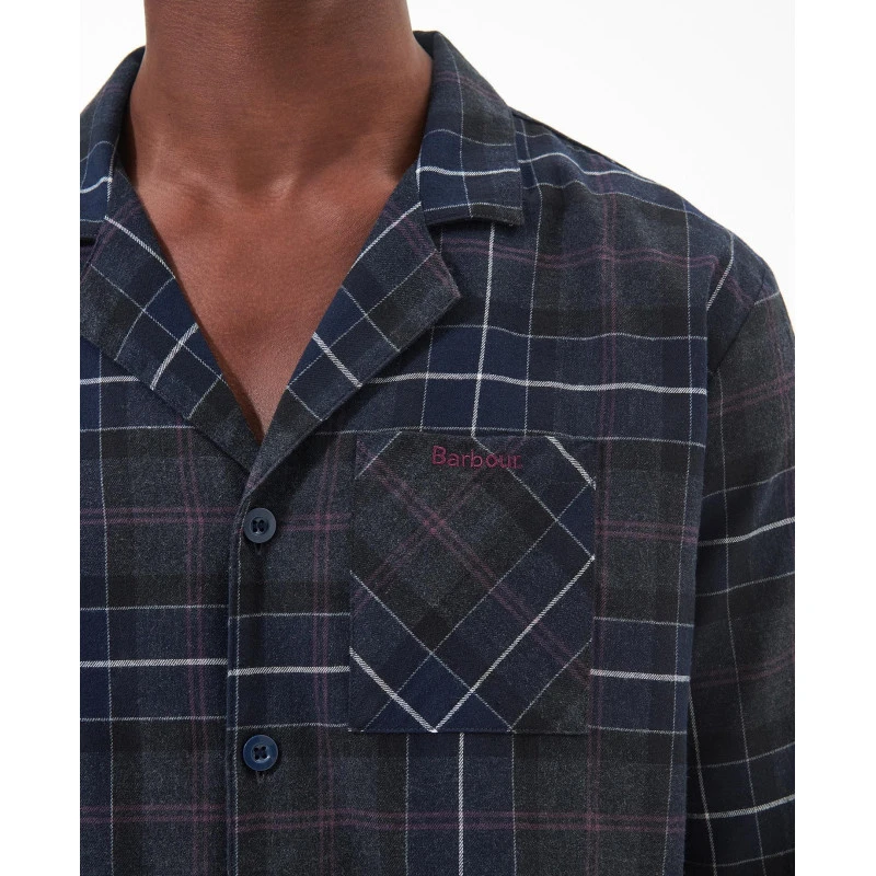 Barbour Flanel Pyjama | Black Slate Tartan | www.pietkoopmans.nl