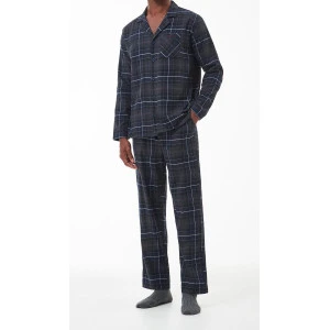 Barbour Flanel Pyjama | Black Slate Tartan