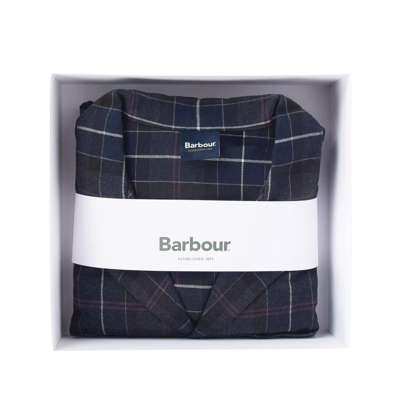 Barbour Flanel Pyjama | Black Slate Tartan | www.pietkoopmans.nl