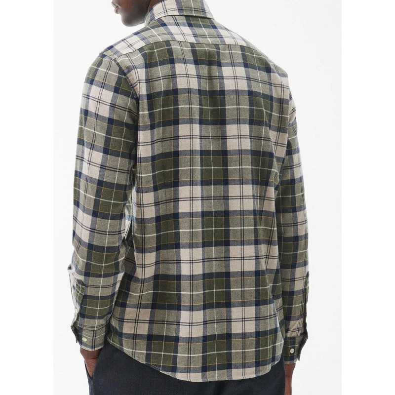 Barbour Overhemd Flanel Fortrose | Olijf | www.pietkoopmans.nl