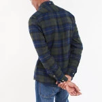 Barbour Overhemd Flanel Kyeloch | Olive Night | www.pietkoopmans.nl