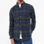 Barbour Overhemd Flanel Kyeloch | Olive Night | www.pietkoopmans.nl