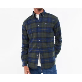 Barbour Overhemd Flanel Kyeloch | Olive Night