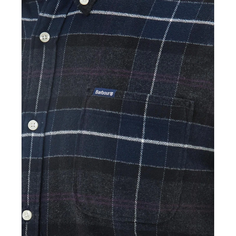 Barbour Overhemd Flanel Kyeloch| Black Slate | www.pietkoopmans.nl