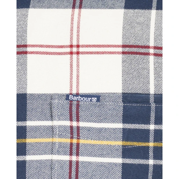 Barbour Overhemd Flanel Ronan | Ecru | www.pietkoopmans.nl