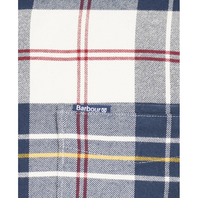 Barbour Overhemd Flanel Ronan | Ecru | www.pietkoopmans.nl