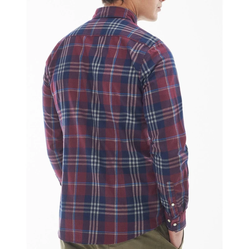 Barbour Overhemd Flanel Edgar | Port | www.pietkoopmans.nl