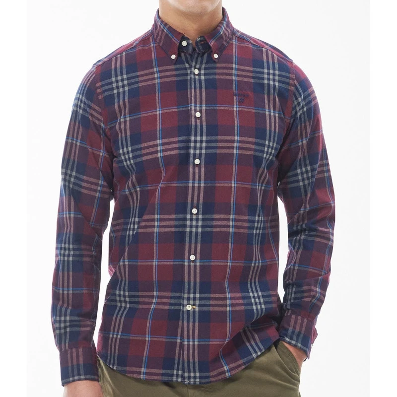 Barbour Overhemd Flanel Edgar | Port | www.pietkoopmans.nl