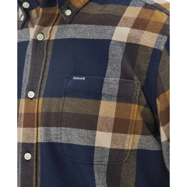Barbour Overhemd Flanel Folley | Marine | www.pietkoopmans.nl