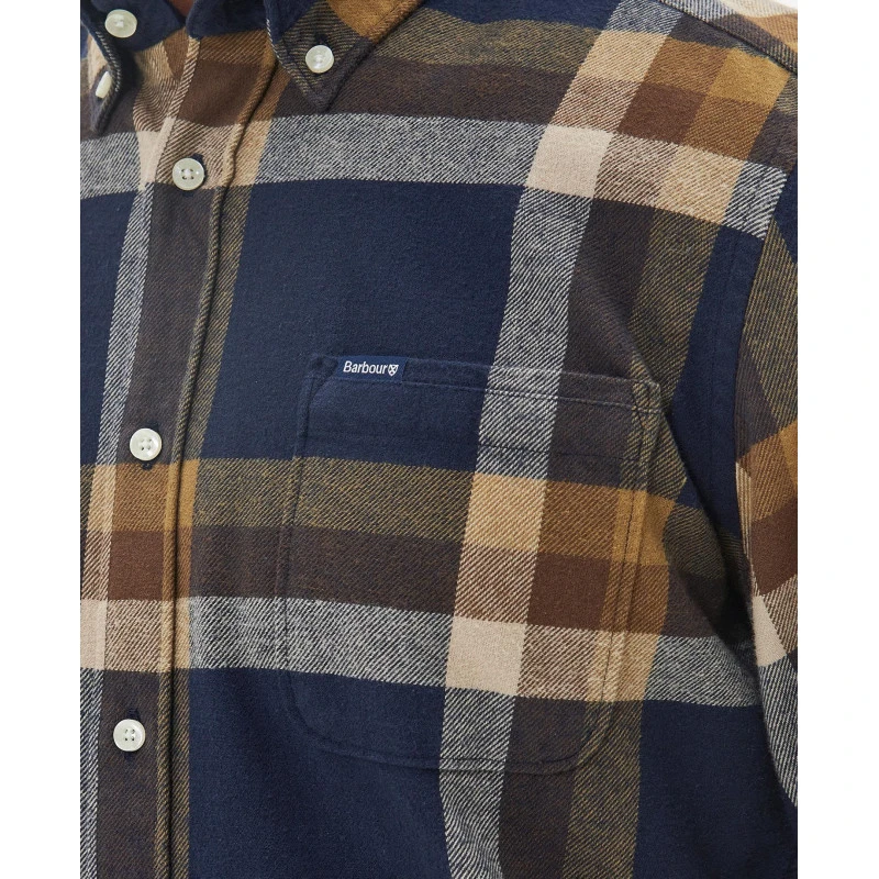 Barbour Overhemd Flanel Folley | Marine | www.pietkoopmans.nl