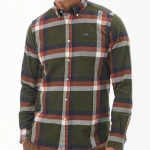 Barbour Overhemd Flanel Folley | Olijf | www.pietkoopmans.nl