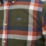 Barbour Overhemd Flanel Folley | Olijf | www.pietkoopmans.nl