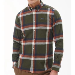 Barbour Overhemd Flanel Folley | Olijf