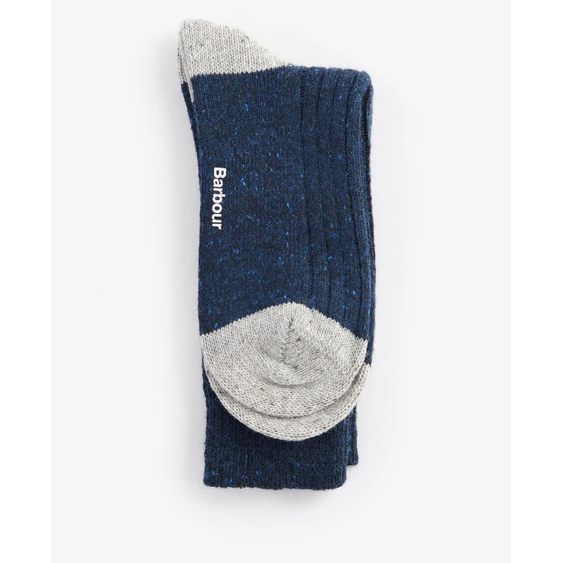 Barbour Houghton Sokken | Navy Grey | www.pietkoopmans.nl