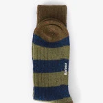 Barbour Houghton Sokken | Groen  Streep | www.pietkoopmans.nl