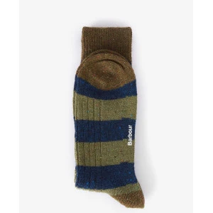 Barbour Houghton Sokken | Groen Streep