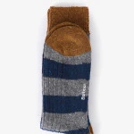 Barbour Houghton Sokken | Navy Streep | www.pietkoopmans.nl