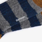 Barbour Houghton Sokken | Navy Streep | www.pietkoopmans.nl