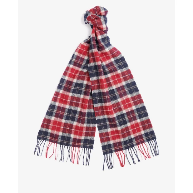 Barbour Tartan Lamswol Sjaal | Rood Geruit | www.pietkoopmans.nl