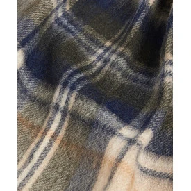 Barbour Wol Cashmere Shawl | Beige Plaid