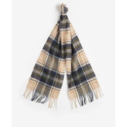 Barbour Wol Cashmere Shawl | Beige Plaid