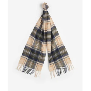 Barbour Wol Cashmere Shawl | Beige Plaid