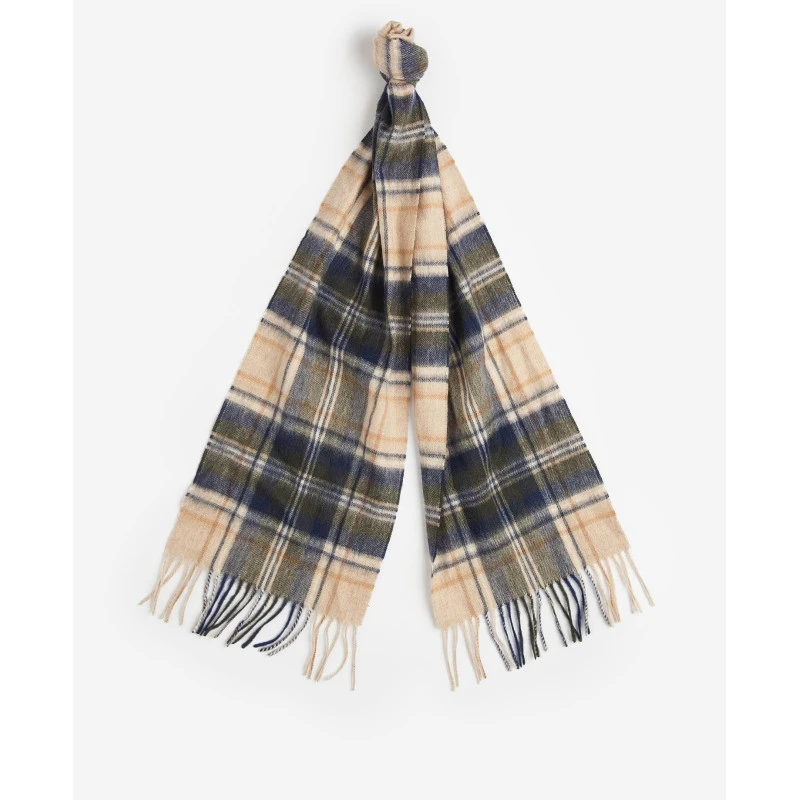 Barbour Wol Cashmere Shawl | Beige Plaid | www.pietkoopmans.nl