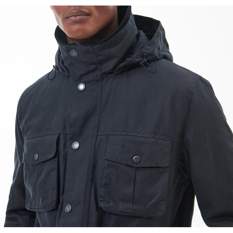 Barbour Winter Waxjas Corbridge | Navy | www.pietkoopmans.nl