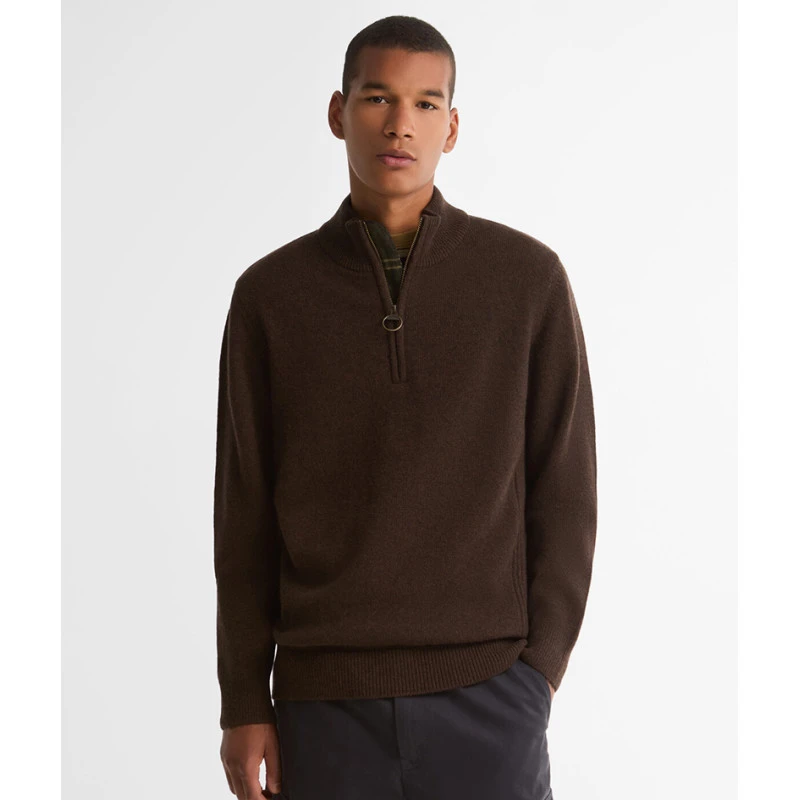 Barbour Half Zip Holden | Bruin | www.pietkoopmans.nl
