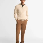 Barbour Half Zip Fleck | Beige | www.pietkoopmans.nl