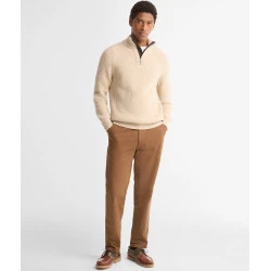 Barbour Half Zip Fleck | Beige