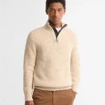 Barbour Half Zip Fleck | Beige | www.pietkoopmans.nl