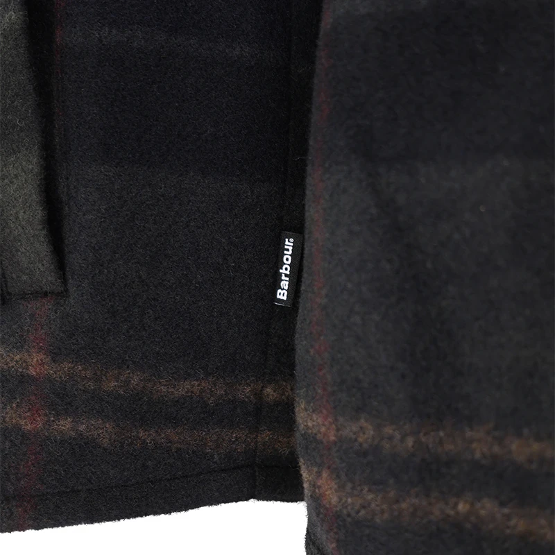 Barbour Woodlane Overshirt | Navy Green | www.pietkoopmans.nl