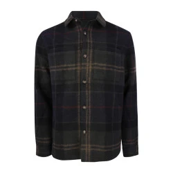 Barbour Woodlane Overshirt | Navy Green