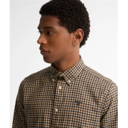 Barbour Flanellen Overhemd | Camel Blauw