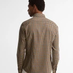 Barbour Overhemd Flanel Valley | Camel Blauw | www.pietkoopmans.nl