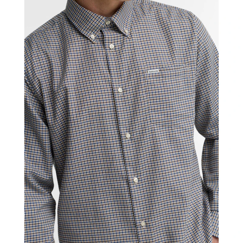 Barbour Thermo Weave Overhemd | Blauw Geruit | www.pietkoopmans.nl