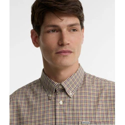 Barbour Farmtown Overhemd | Bordeaux Geruit